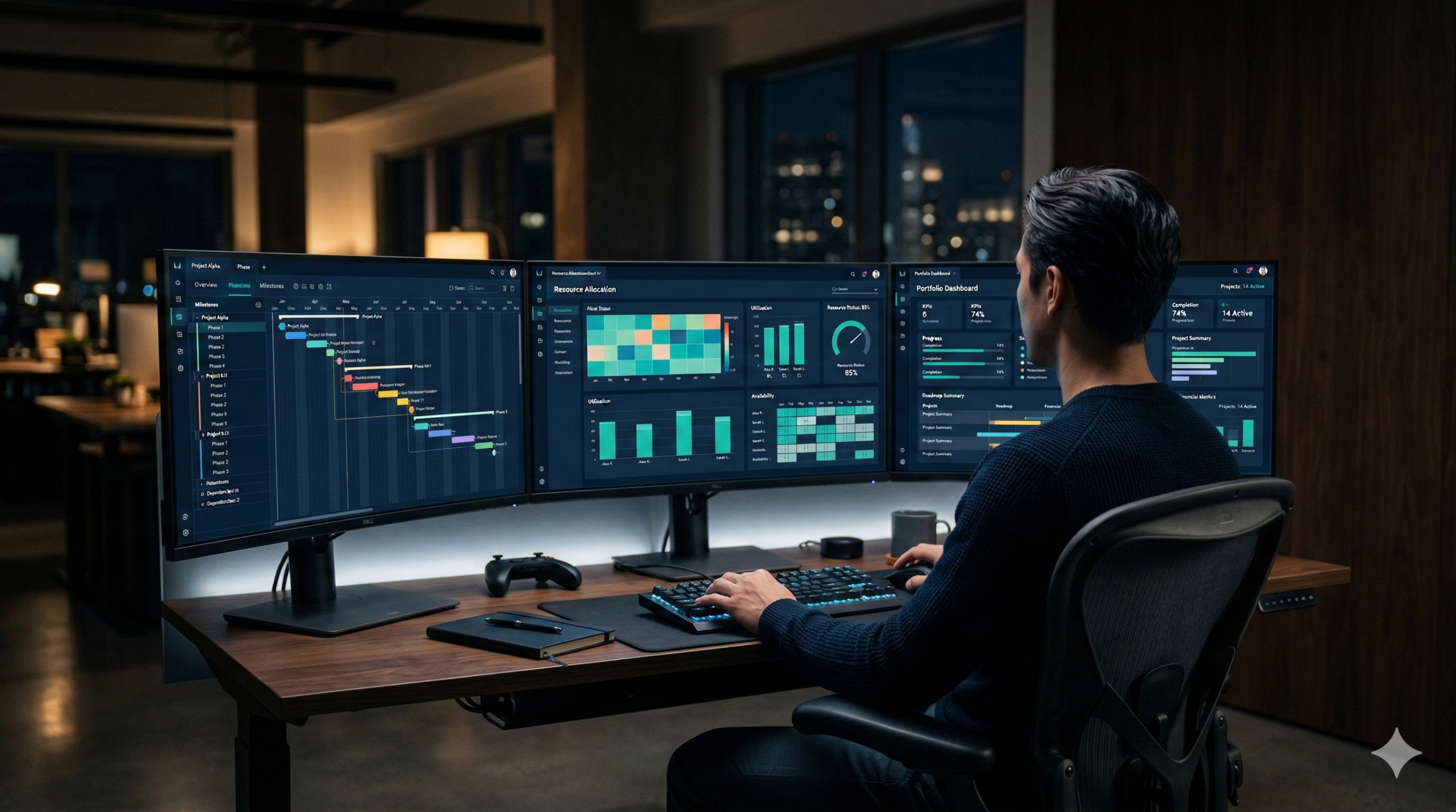 Projektcontrolling Software Dashboard – PM4Defence Ressourcenplanung