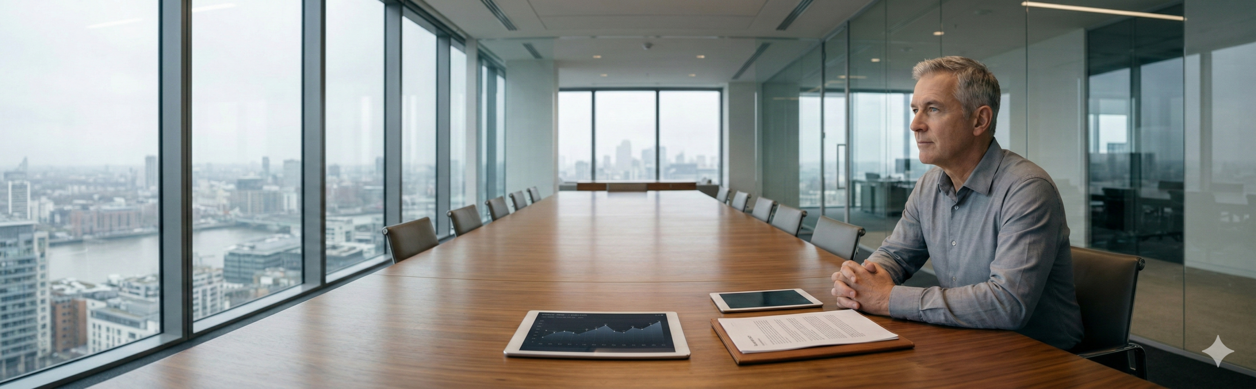 Führungskraft trifft strategische Entscheidung – PM4Defence vs. MS Project Alternative